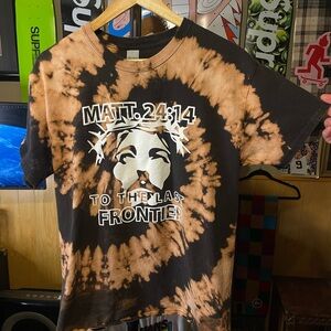 Matthew 24:14 the last frontier shirt Jesus men’s size large second coming dye